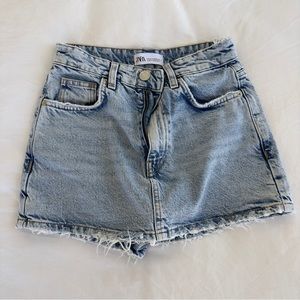 Zara denim skort